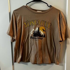 Brown Yosemite Graphic T-Shirt